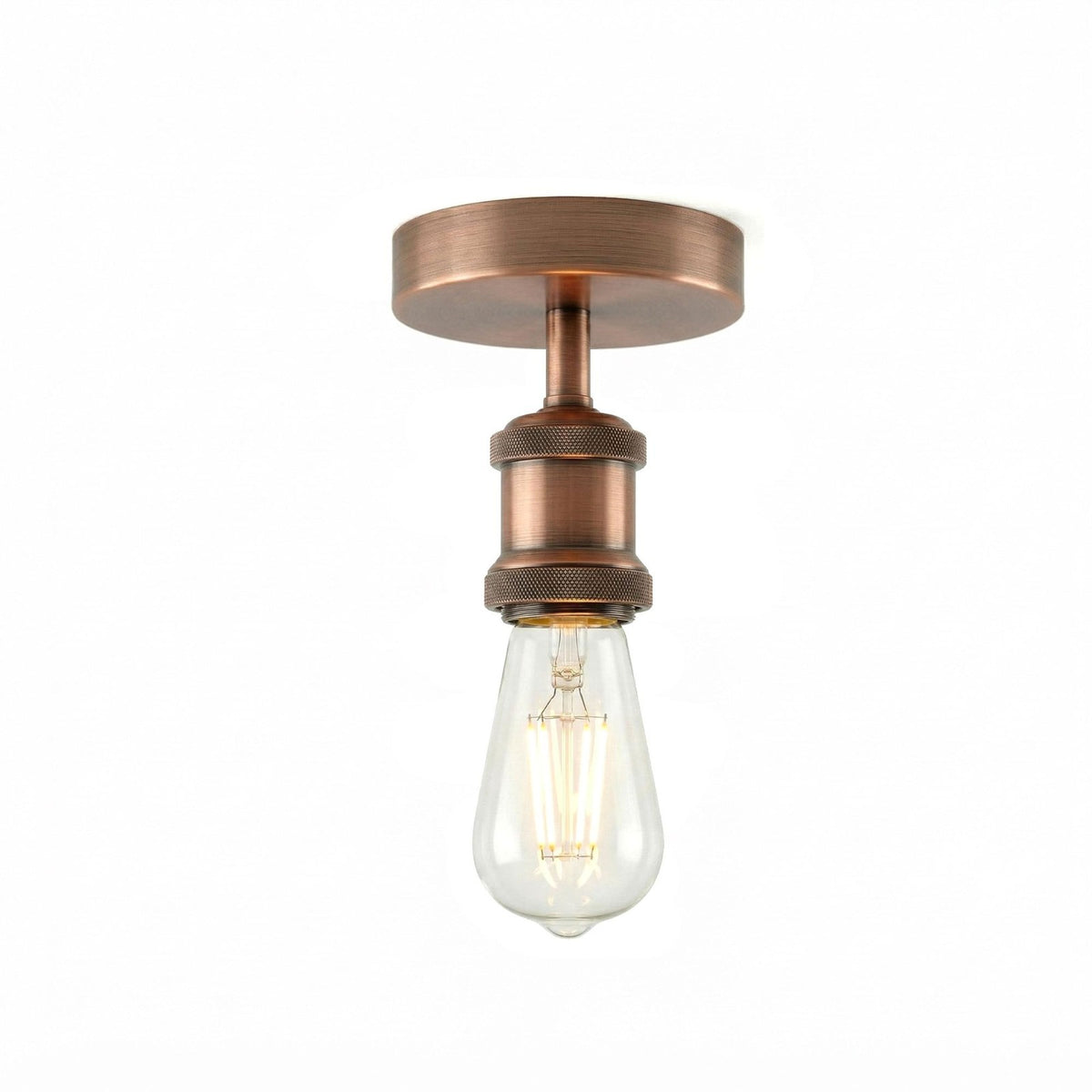 Flush Ceiling Batten Lamp Holder – E27, Fully Earthed, 8 Finishes - photo 52
