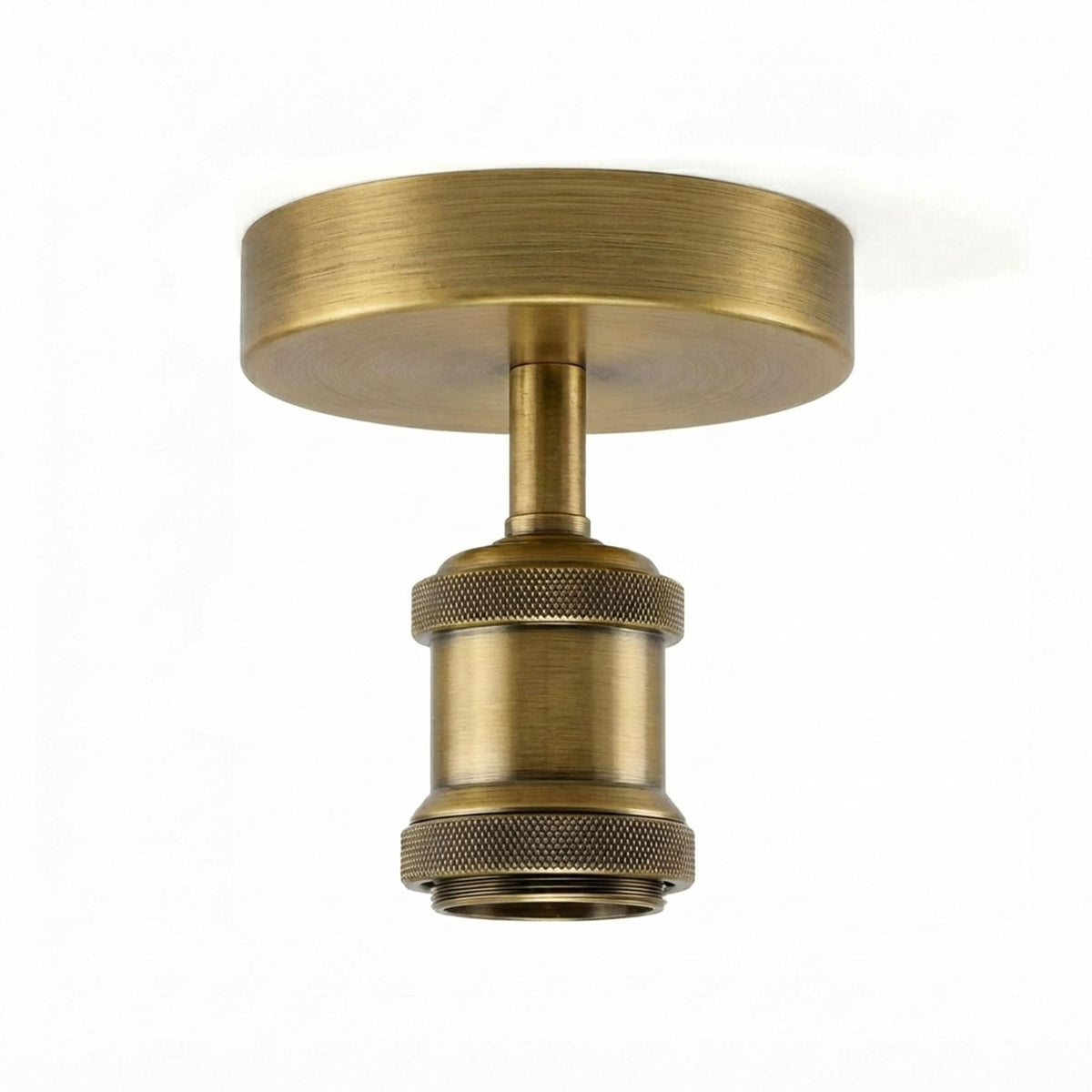 Flush Ceiling Batten Lamp Holder – E27, Fully Earthed, 8 Finishes - photo 62