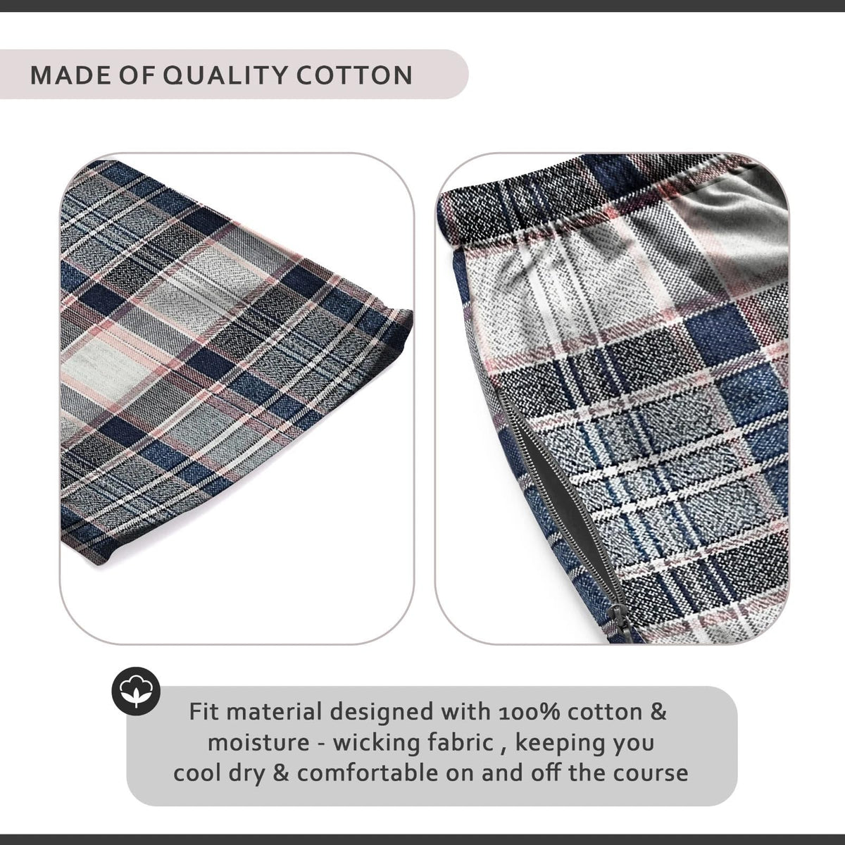 Men's Flannel Pyjama Bottoms, Pack of 2 – Orange & Navy and Grey Plaid, XXL - photo 8