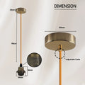 Brass Pendant Lamp Holder Set – Gold Cable, E27, Pack of 2