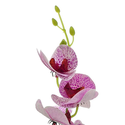 Artificial Orchids in White Ribbed Pots – Set of 2, 30 cm, Assorted Colours - photo 22