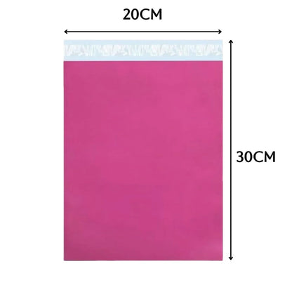 Pink Mailing Bags 20 x 30 cm – Pack of 20, Self-Seal