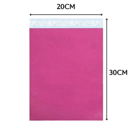 Pink Mailing Bags 20 x 30 cm – Pack of 20, Self-Seal