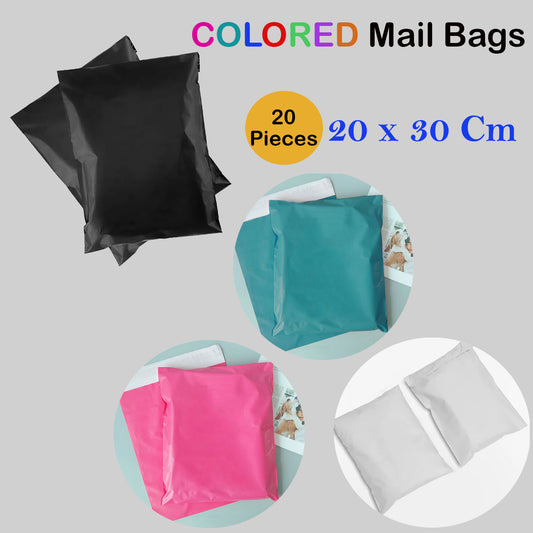 20 x 30 Cm  Polythene Mail Bags Pack of 20  ~ 1065