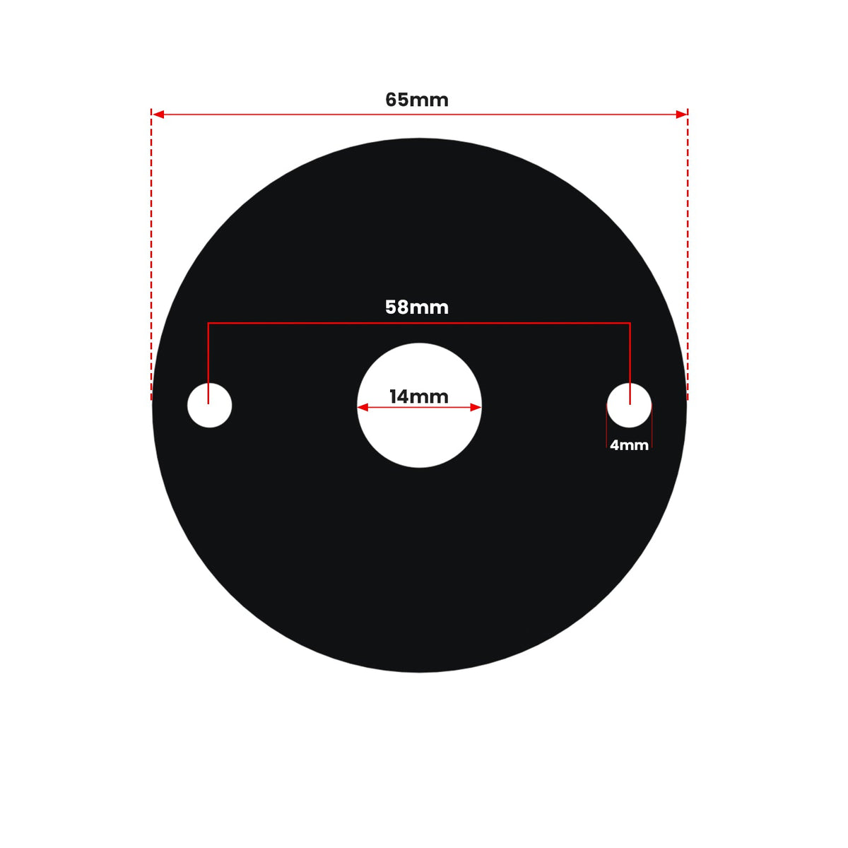 20mm Conduit Box Lid with 14mm Centre Hole - photo 2