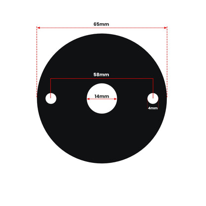 20mm Conduit Box Lid with 14mm Centre Hole - photo 2