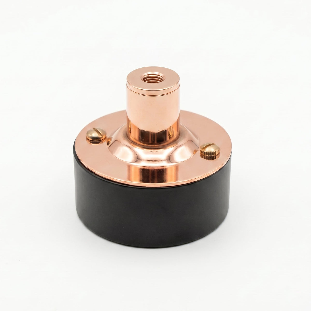 20mm Conduit Ceiling Rose Kit with Metal Back Box - Rose Gold