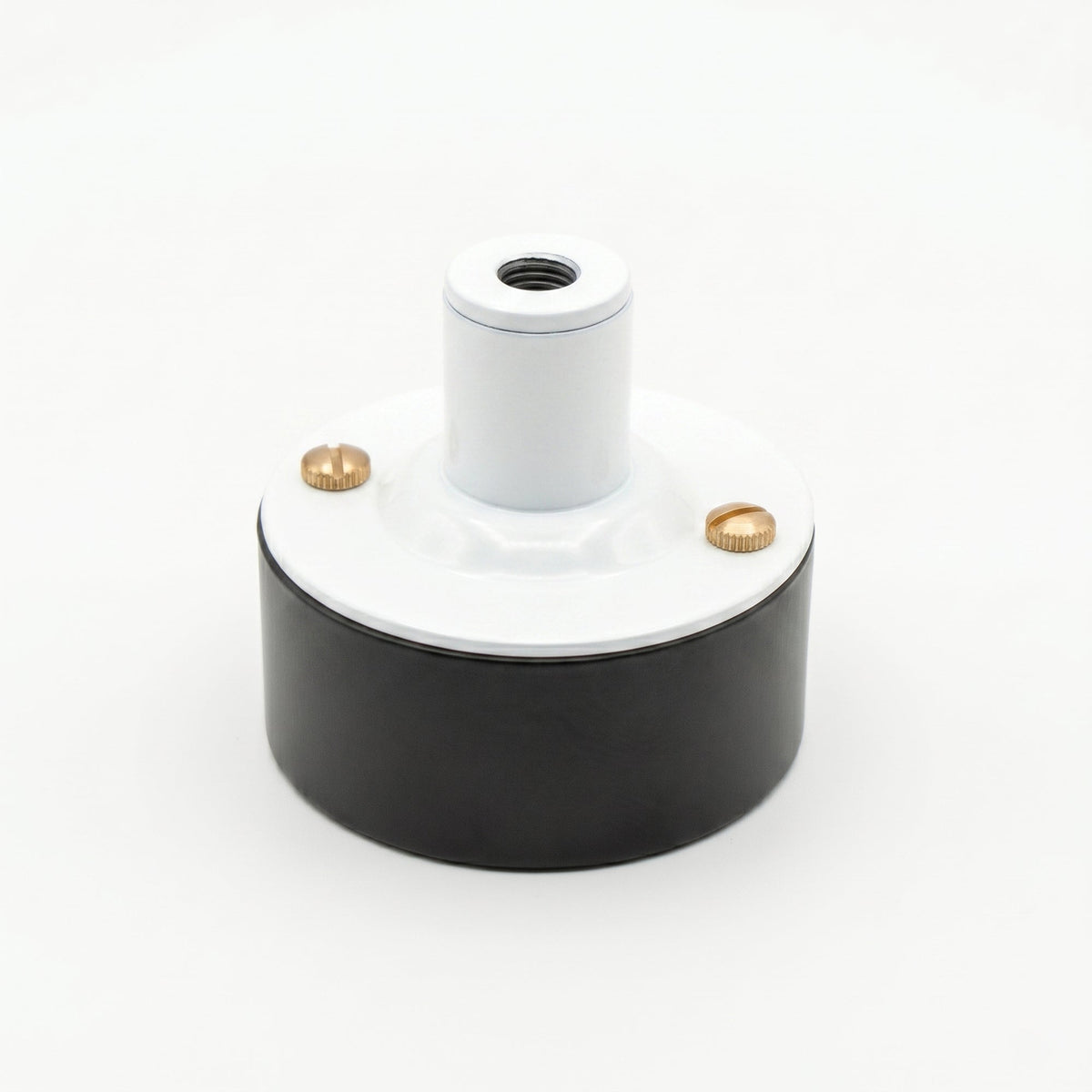 20mm Conduit Ceiling Rose Kit with Metal Back Box - White