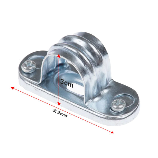 20mm Conduit Distance Saddle Silver - photo 2