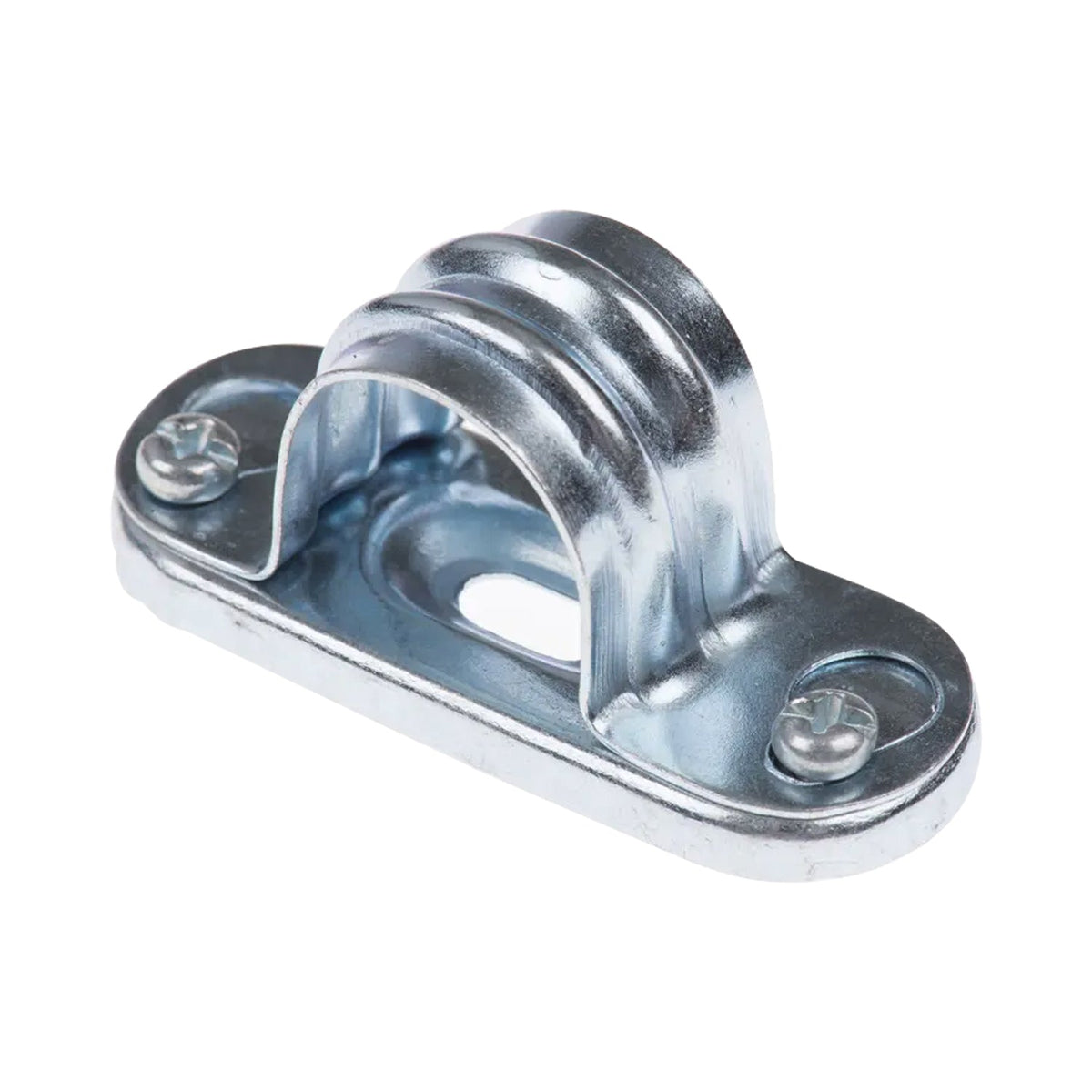 20mm Conduit Distance Saddle Silver - Single