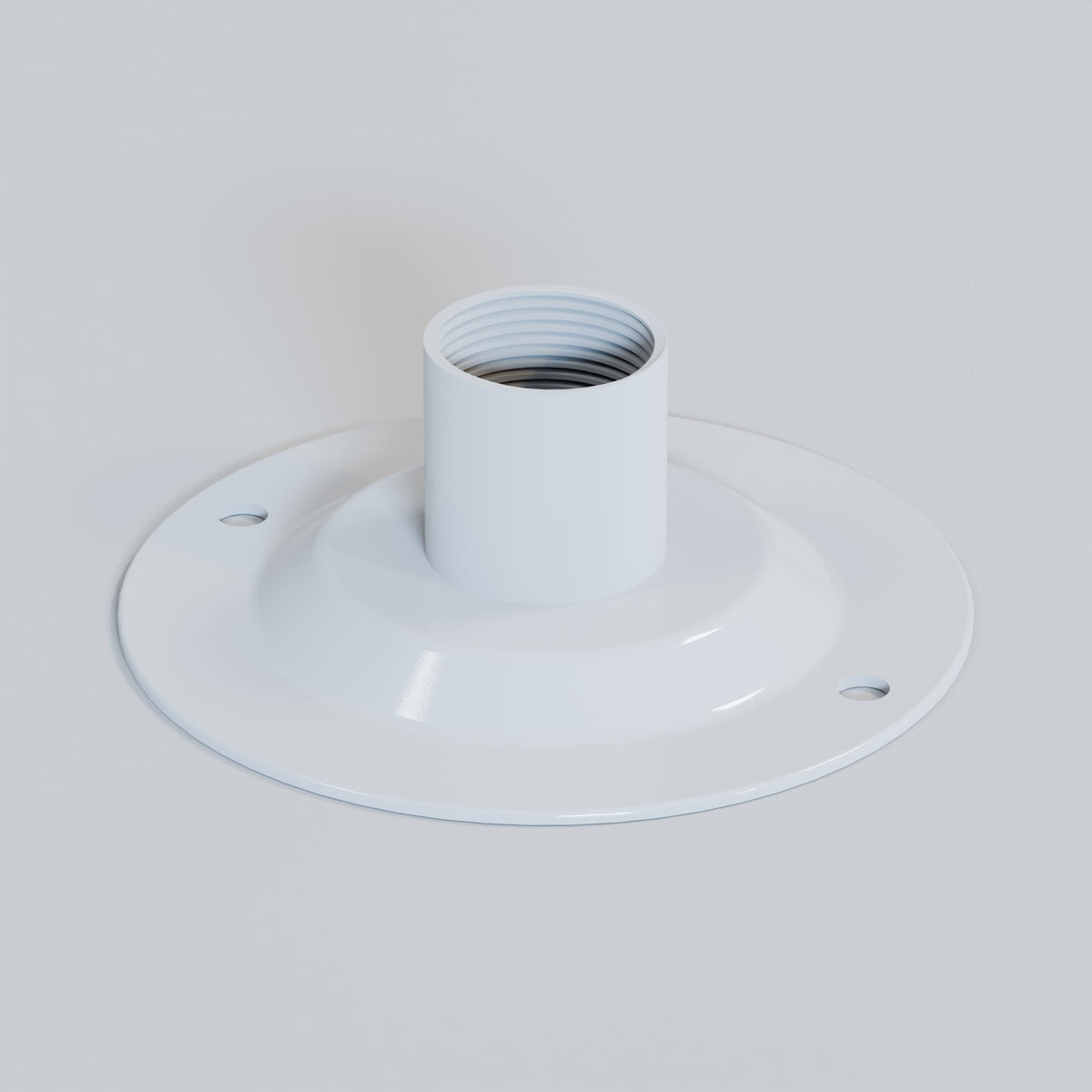 20mm Conduit Dome Cover - White, Single