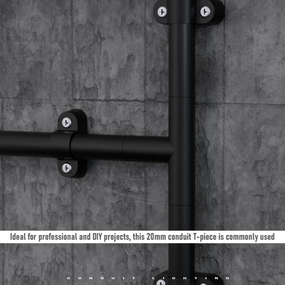 20mm Black Conduit Fittings – L & T Connectors, Saddles & P Clamps - photo 4