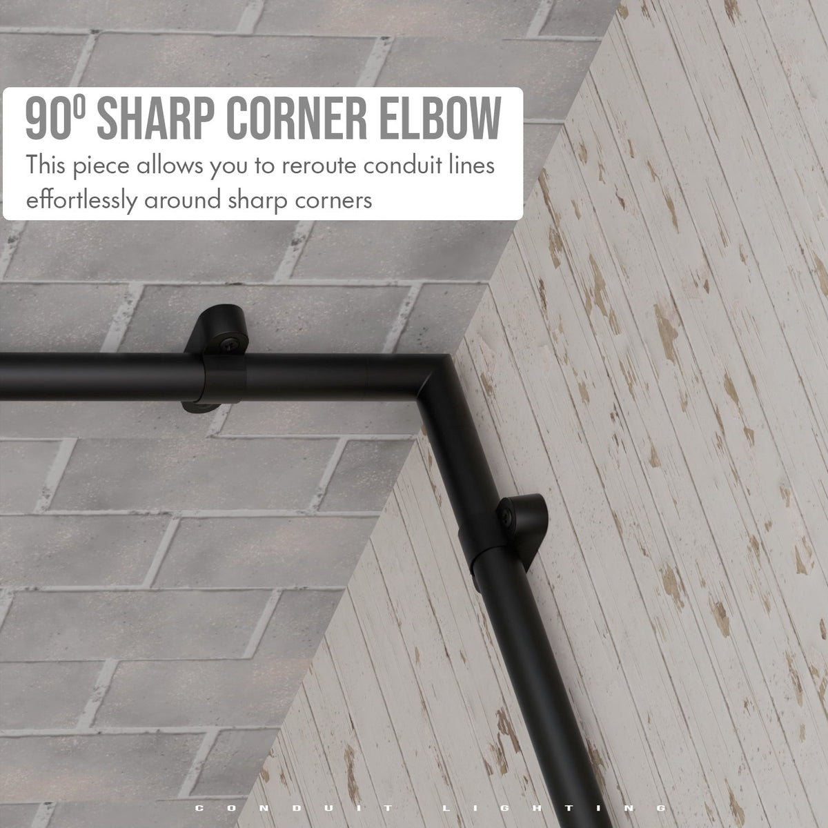 20mm Black Conduit Fittings – L & T Connectors, Saddles & P Clamps - photo 6