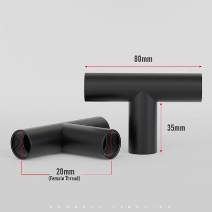 20mm Black Conduit Fittings – L & T Connectors, Saddles & P Clamps - photo 2
