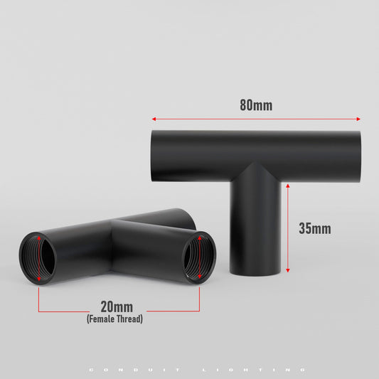 20mm Black Conduit Fittings – L & T Connectors, Saddles & P Clamps - photo 2