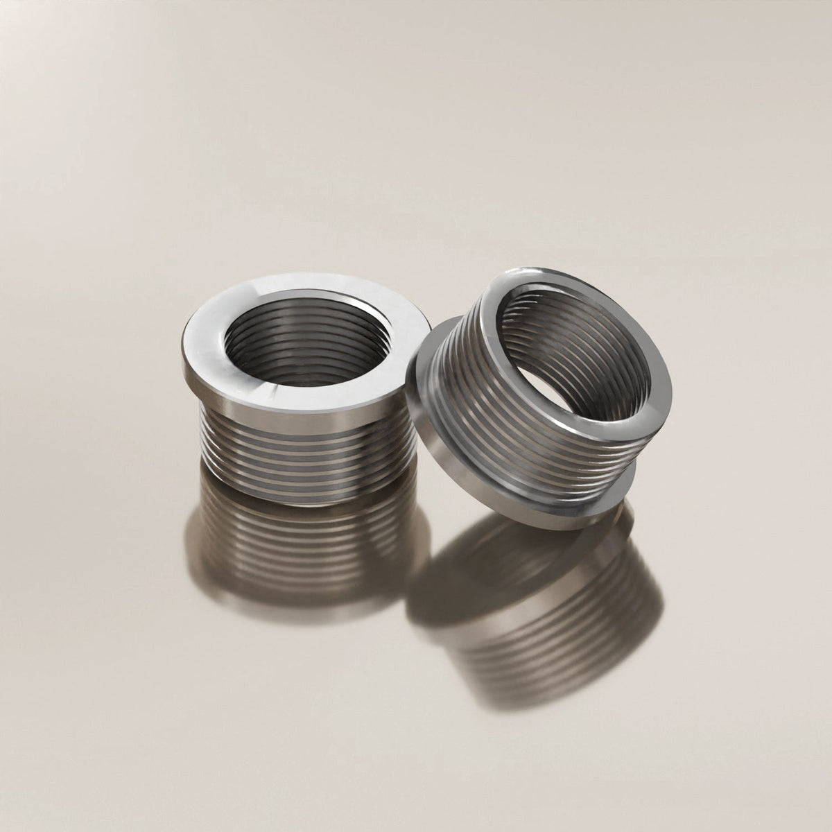 20mm Female to 3/4 Inch Male Reducing Bush Chrome - Pack of 2, Chrome