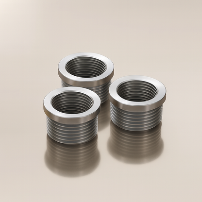 20mm Female to 3/4 Inch Male Reducing Bush Chrome - Pack of 3, Chrome
