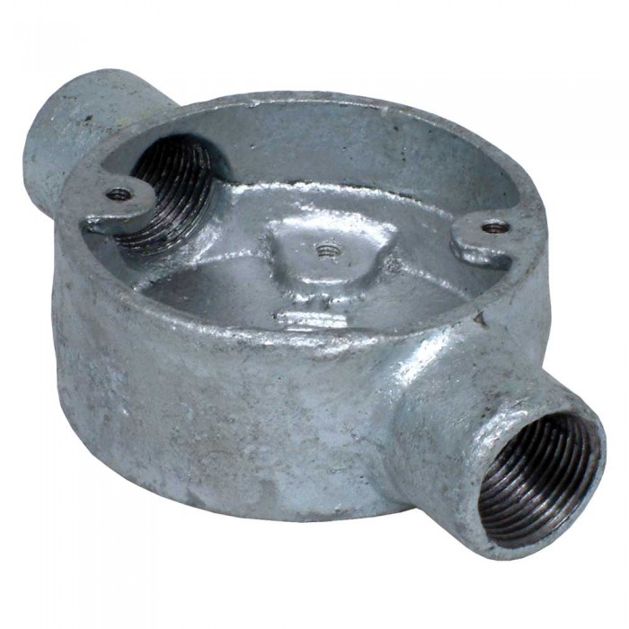 20mm Galvanised Circular Conduit Through Box - photo 3