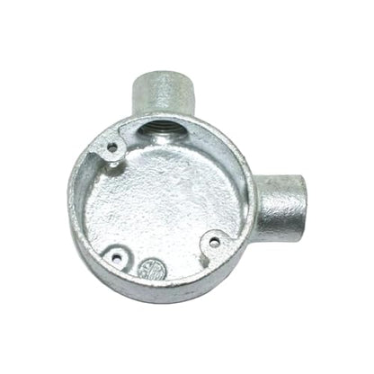 20mm Galvanised Circular Conduit Through Box - photo 2