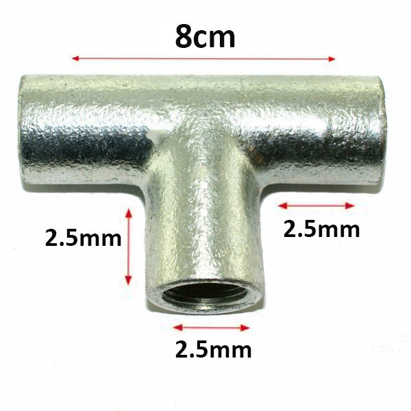 20mm Galvanised Solid Tee – Conduit T Section - photo 2