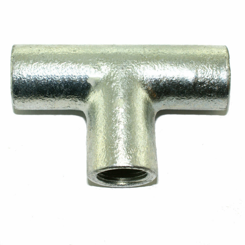 20mm Galvanised Solid Tee – Conduit T Section