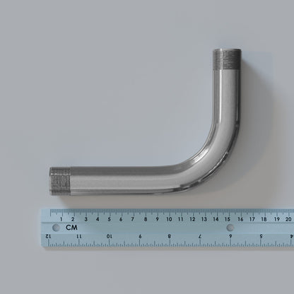 20mm Metal Conduit 90 Degree Elbow - Chrome, Single