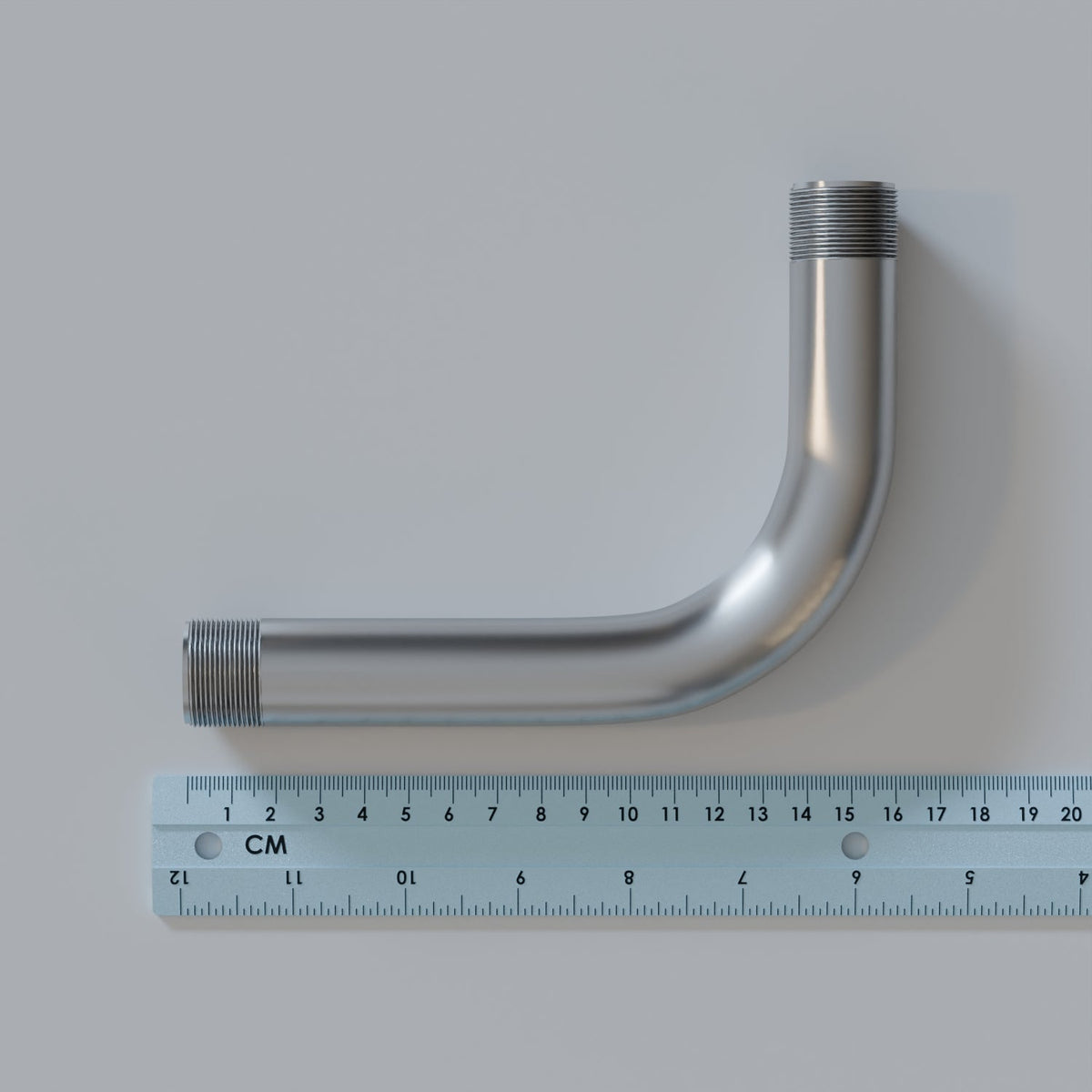 20mm Metal Conduit 90 Degree Elbow - Satin Nickel, Single