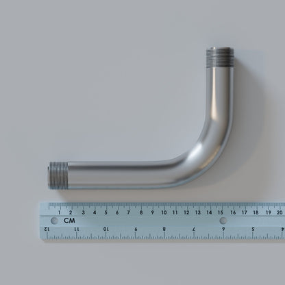 20mm Metal Conduit 90 Degree Elbow - Satin Nickel, Single