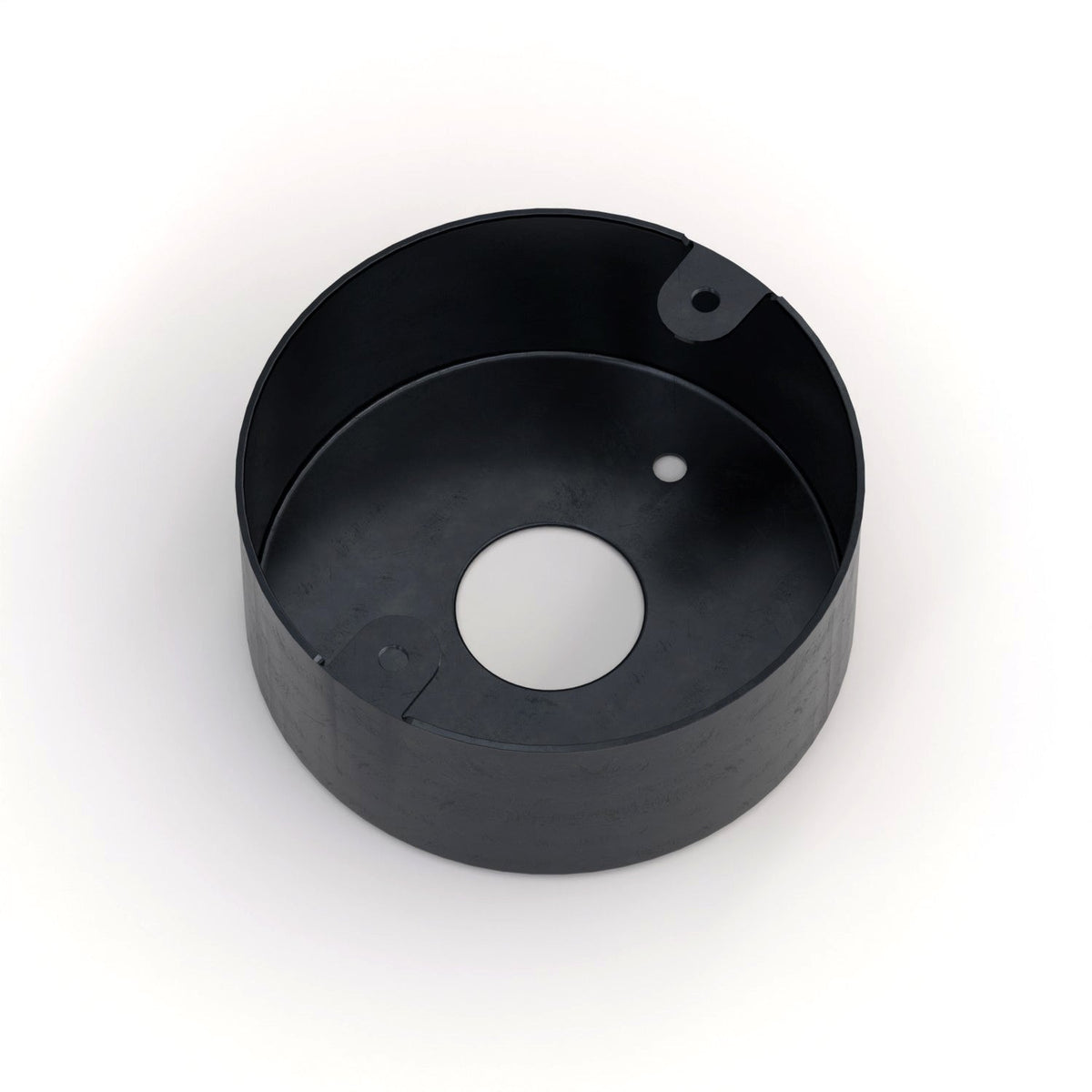 20mm Metal Conduit Loop-In Box – Black & Galvanised - Black, Single