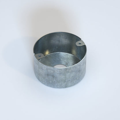 20mm Metal Conduit Loop-In Box – Black & Galvanised - Galvanised, Single
