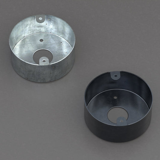 20mm Metal Conduit Loop-In Box – Black & Galvanised