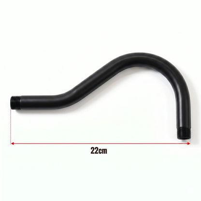 20mm Metal Conduit Swan Neck Bend - Black, 22 cm