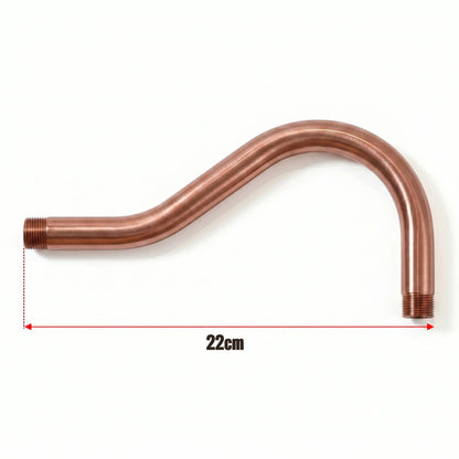 20mm Metal Conduit Swan Neck Bend - Copper, 22 cm