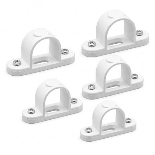 20mm PVC Conduit Spacer Bar Saddle Clips - Pack of 5