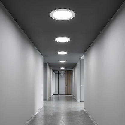 Round Recessed LED Panel Light 3W – Cool White, Pack of 5 - photo 3