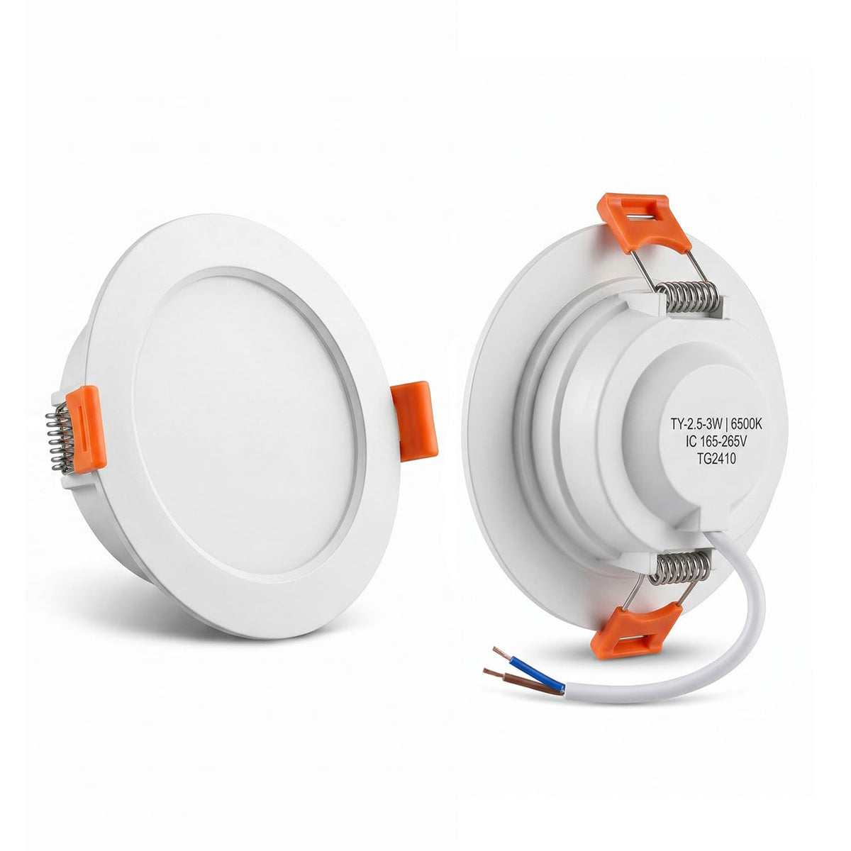 Round Recessed LED Panel Light 18W – Cool White 6400K, Pack of 5