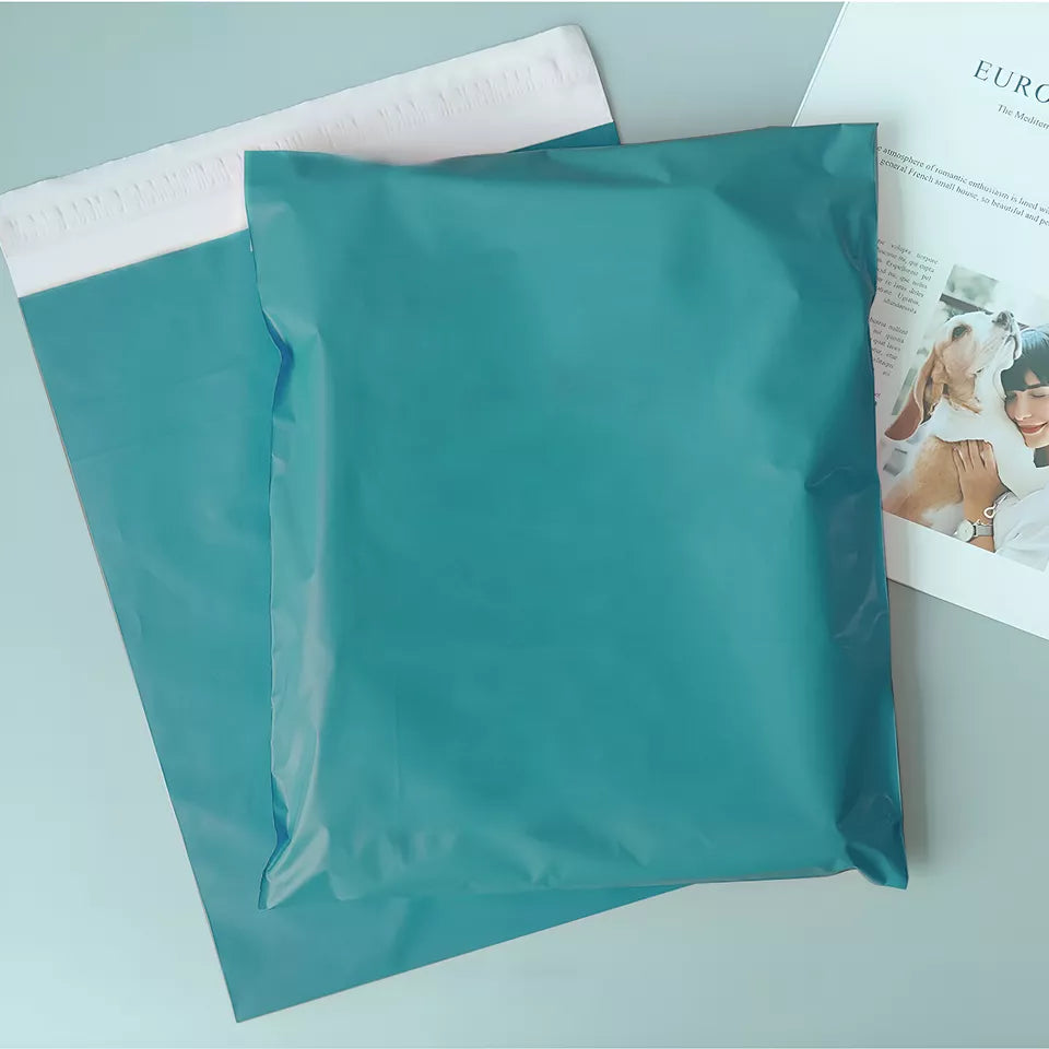 Cyan Blue Mailing Bags 28 x 42 cm – Pack of 30 or 1000 - Pack of 30, 28 x 42 cm