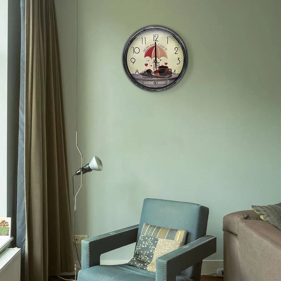 Shabby Chic Patchwork Silent Clock