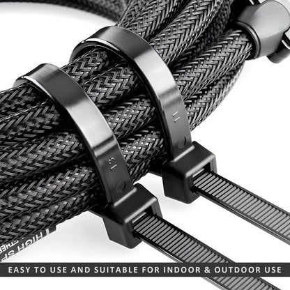 Pack of 100 Cable Ties Self Locking Heavy Duty Nylon Wire Wrap Zip Ties~1269