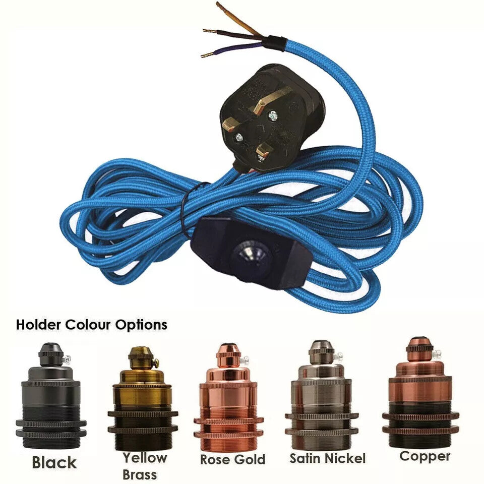 Plug-In Fabric Cable Pendant Kit with Dimmer – 4 m, Optional Metal Holder - photo 6
