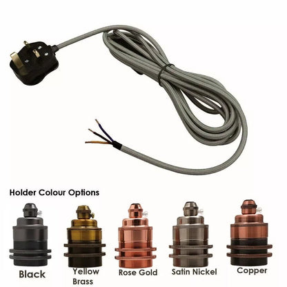 Plug-In Fabric Cable Pendant Kit with Dimmer – 4 m, Optional Metal Holder - photo 8