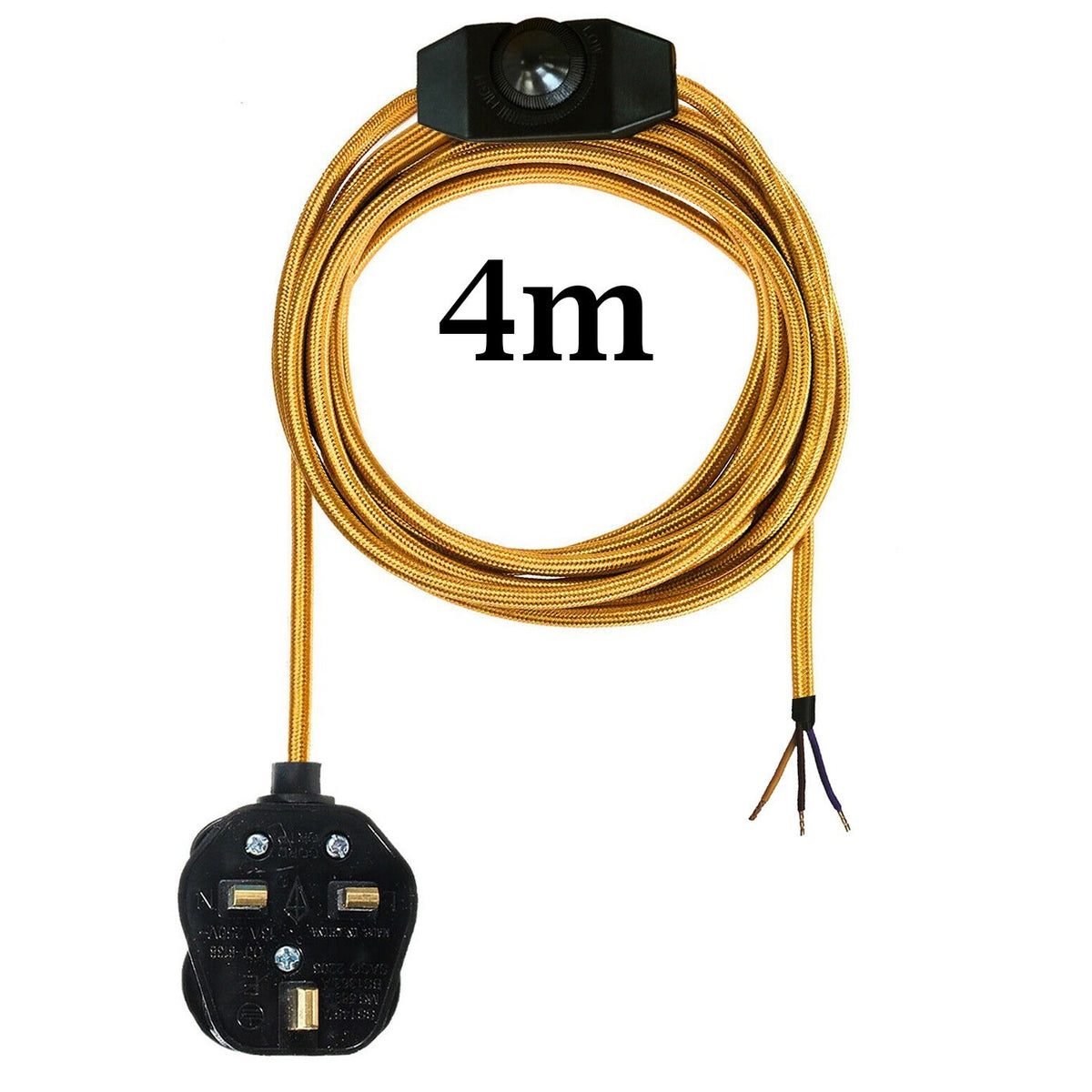 Plug-In Fabric Cable Pendant Kit with Dimmer – 4 m, Optional Metal Holder - photo 12