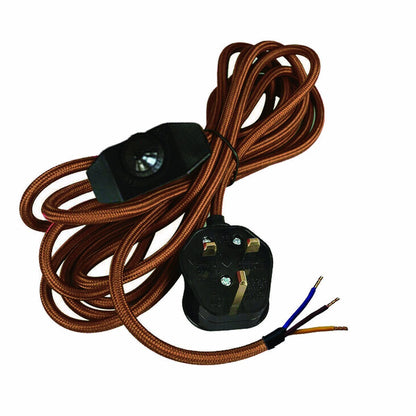 Plug-In Fabric Cable Pendant Kit with Dimmer – 2 m, Optional Metal Holder - photo 4
