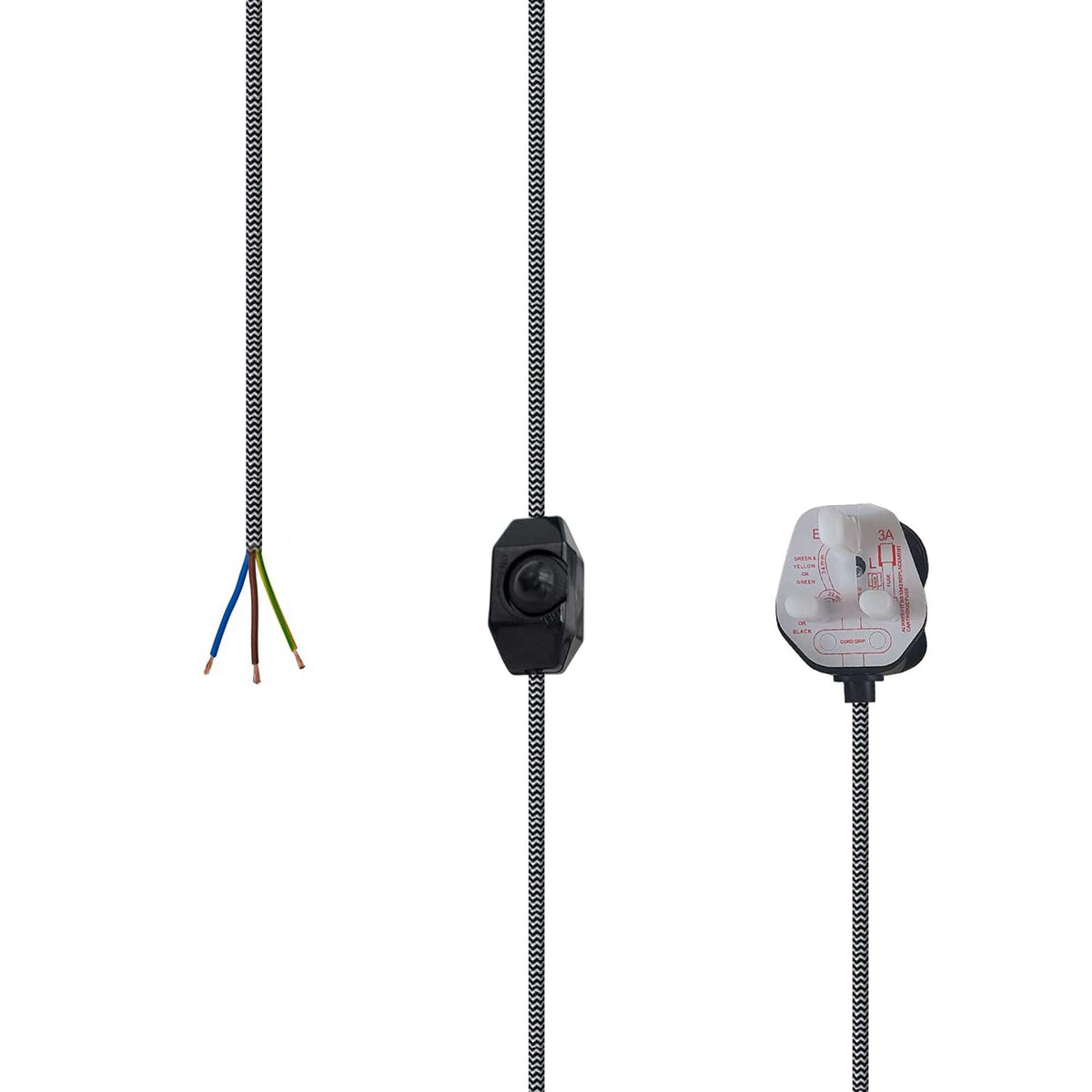 Plug-In Fabric Cable Pendant Kit with Dimmer – 2 m, Optional Metal Holder - photo 33