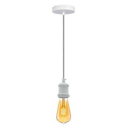 2 m Pendant Light Set – White or Satin Nickel, E27 - photo 4