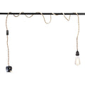 Plug-In Hemp Rope Pendant Light – 2 m, Switch, E27