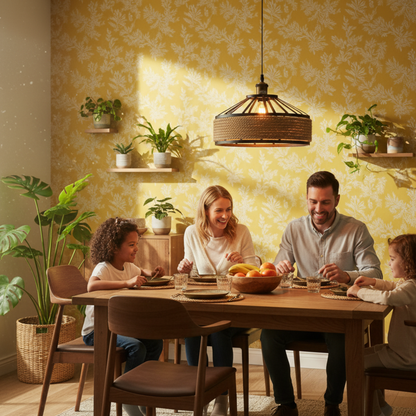 Plug-In Hemp Rope Pendant Light – 2 m Cable, Dimmer, Ceiling Hooks - photo 4