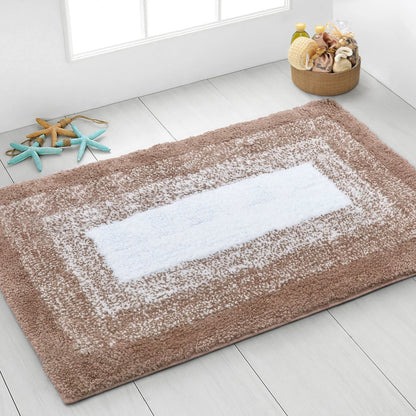 2-Piece Bath Mat Set – Coffee Gradient, 80 x 50 cm & Pedestal Mat, Non-Slip - photo 3