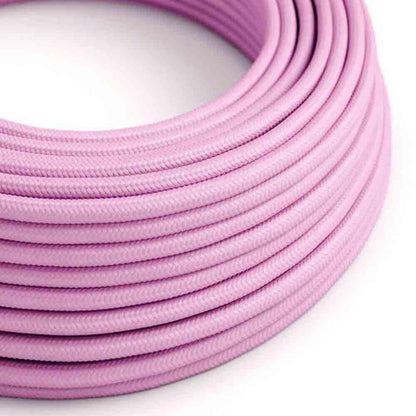 3 Core Round Fabric Cable 0.75mm – 1 m to 3 m - Baby Pink, 1 m