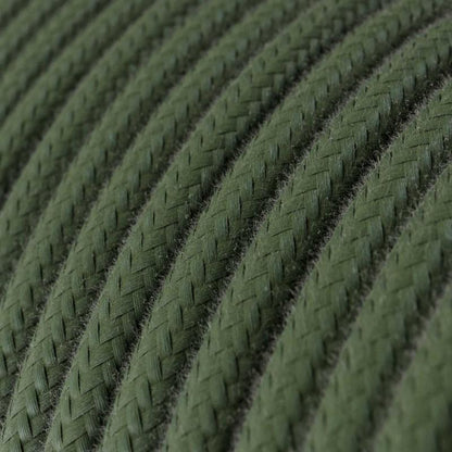 3 Core Round Fabric Cable 0.75mm – 1 m to 3 m - Green, 1 m